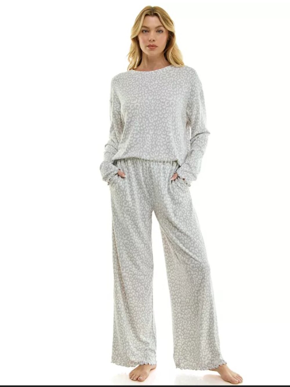 NEW Women's Sonoma Wonderluxe Pajamas Set Sleepwear Size M Medium Pajama Shirt P